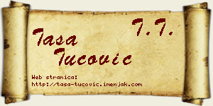 Tasa Tucović vizit kartica